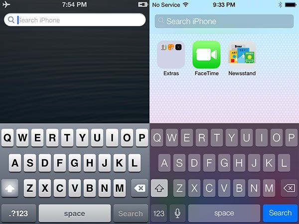 iOS 6 versus iOS 7 iPhone 1 iOS 6 versus iOS 7 iPhone 1